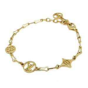 LOUIS VUITTON Brown Monogram Charm Bracelet